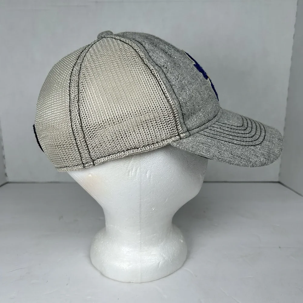 adidas Heritage Hall Kansas Jayhawks NCAA Raised Logo Fitted Cap Hat